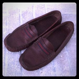 Brooks Brothers Grosgrain Stripe Driving Moccasins